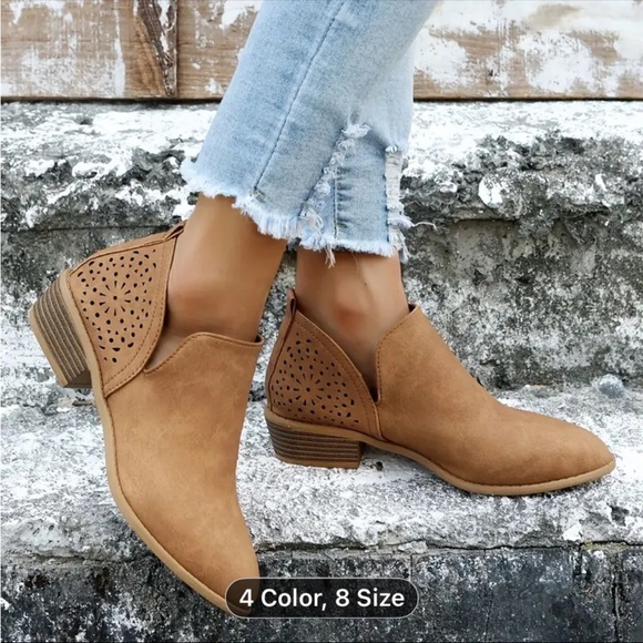 Source Unknown Brown Ankle Booties - Picture 4 of 5